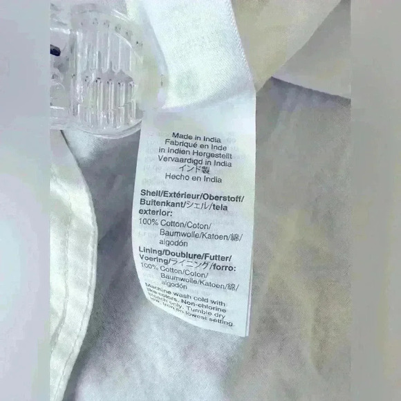 J. Crew Stripe Ruffleneck Tiered Popover Dress Size Medium Petite - Picture 15 of 15